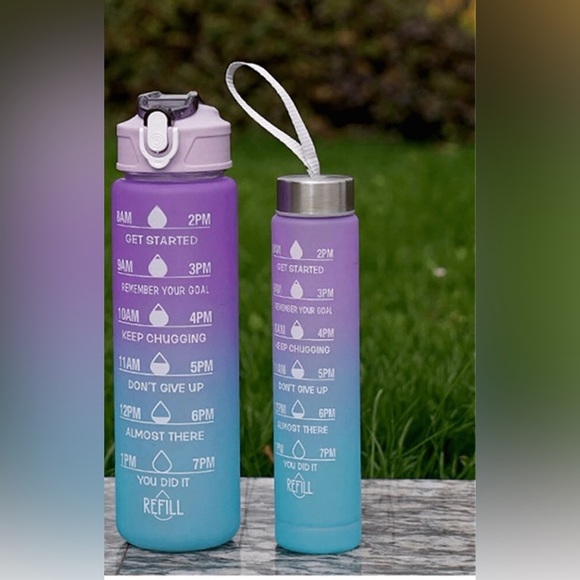 2 gradient set of water bottles , a set of 2 sizes, plastic water cups bottles - Picture 2 of 10
